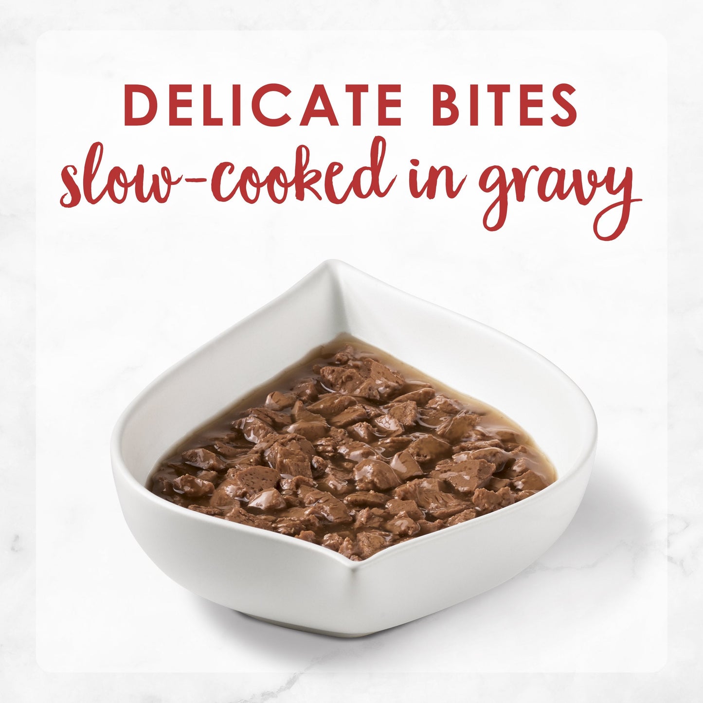 Delicate bites in slow-cooked gravy