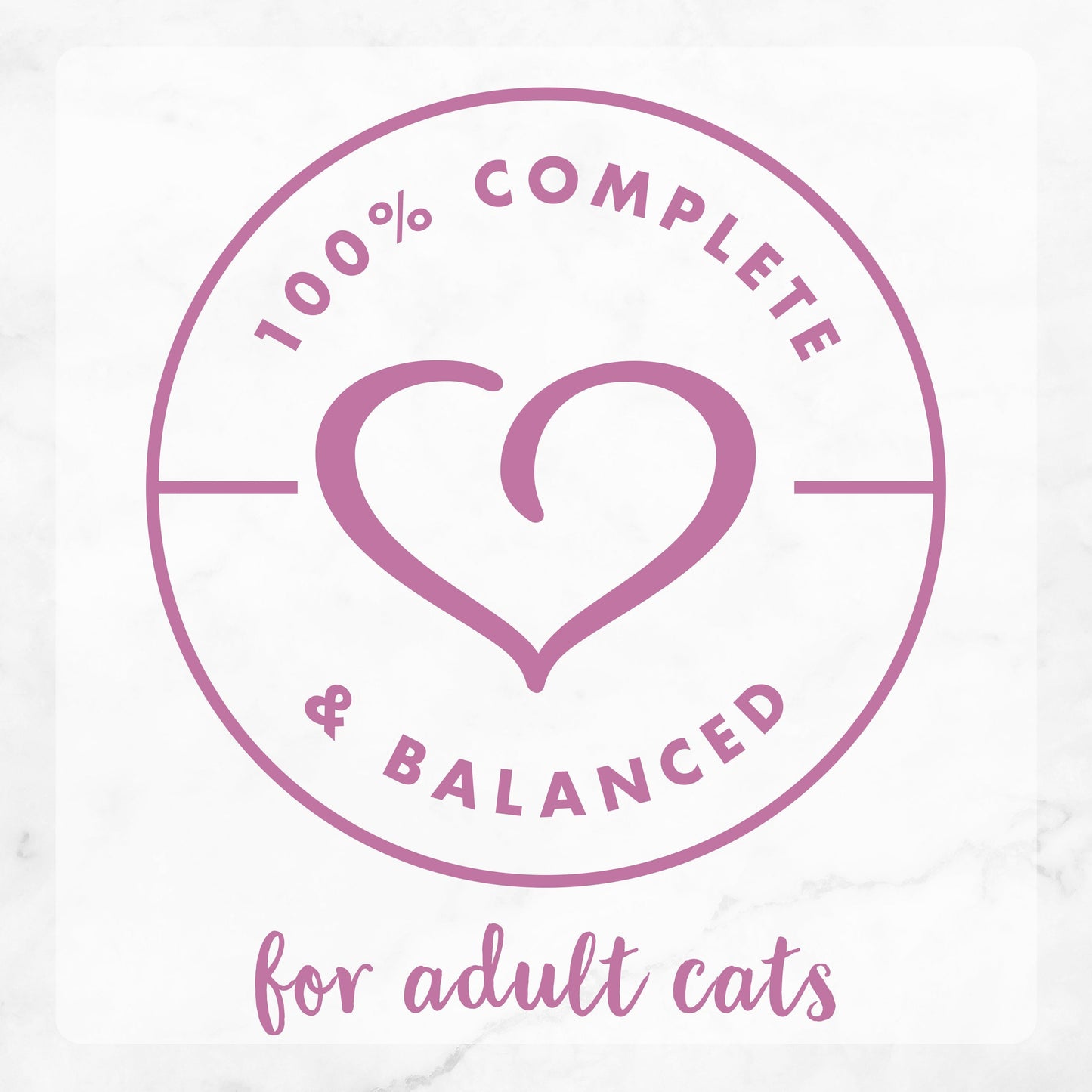 100% Complete and Balanced for adult cats
