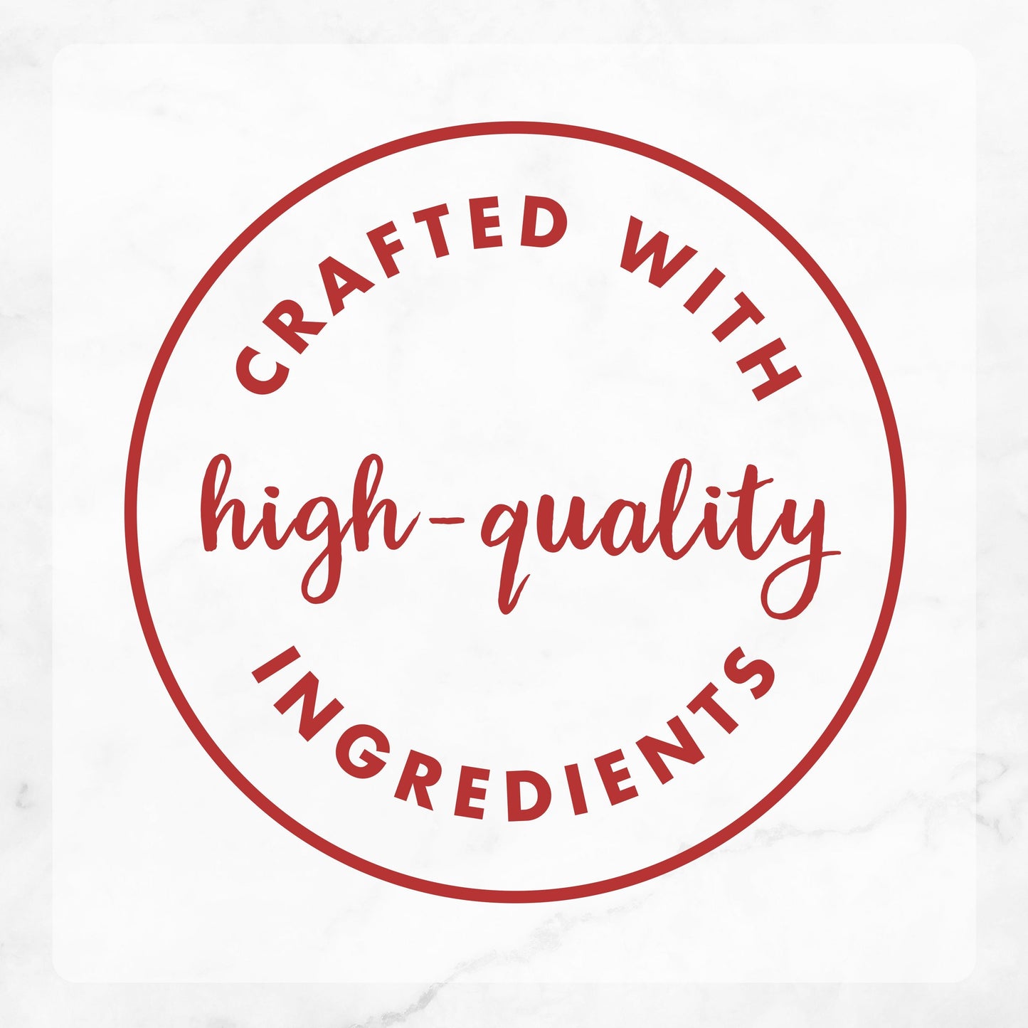 Crafted with high-quality ingredients