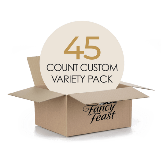 45 count custom Fancy Feast cat food variety pack
