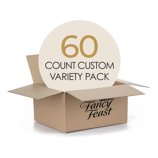 60 count custom Fancy Feast cat food variety pack