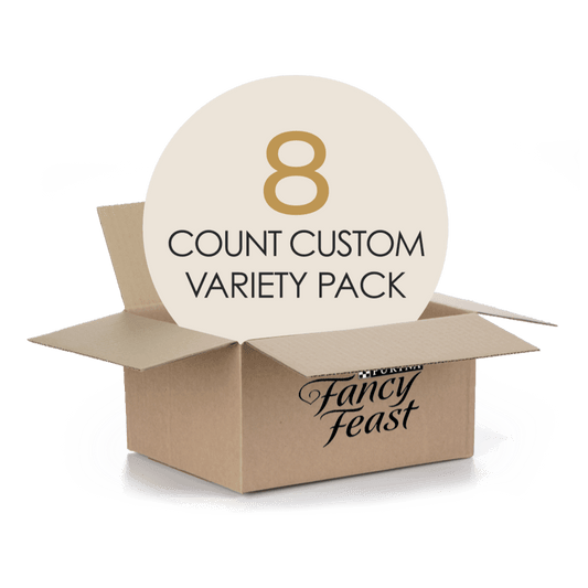 8 count custom Fancy Feast cat food variety pack
