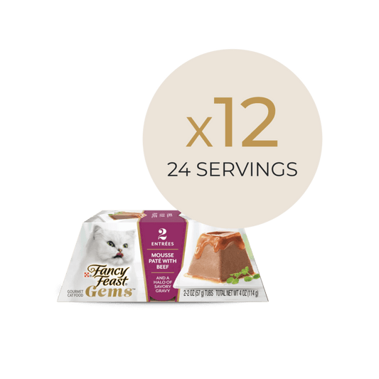 Dual pack of Gems Mousse Pate with beef, 24 entrees