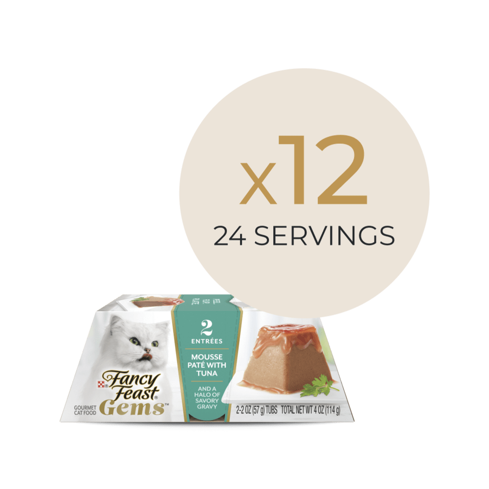 Dual pack of Gems Mousse Pate with tuna, 24 entrees