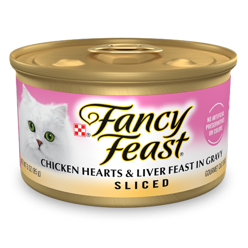 Sliced Chicken Hearts & Liver Feast In Gravy