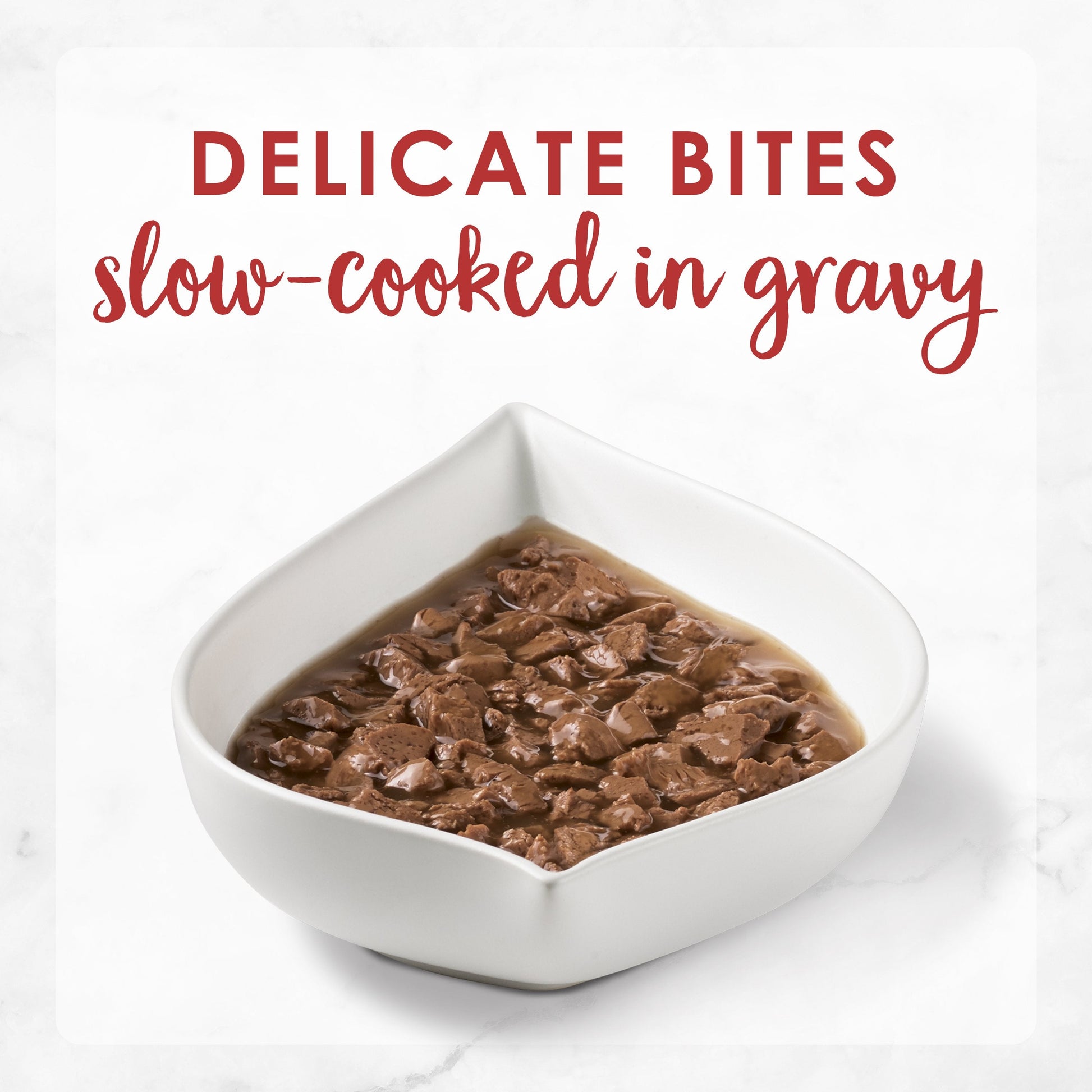 Delicate bites in slow-cooked gravy