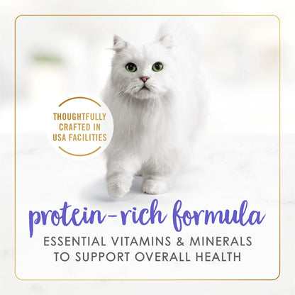 Protein-rich formula. Essential vitamins and minerals to support overall health. Thoughtfully crafted in USA facilities.