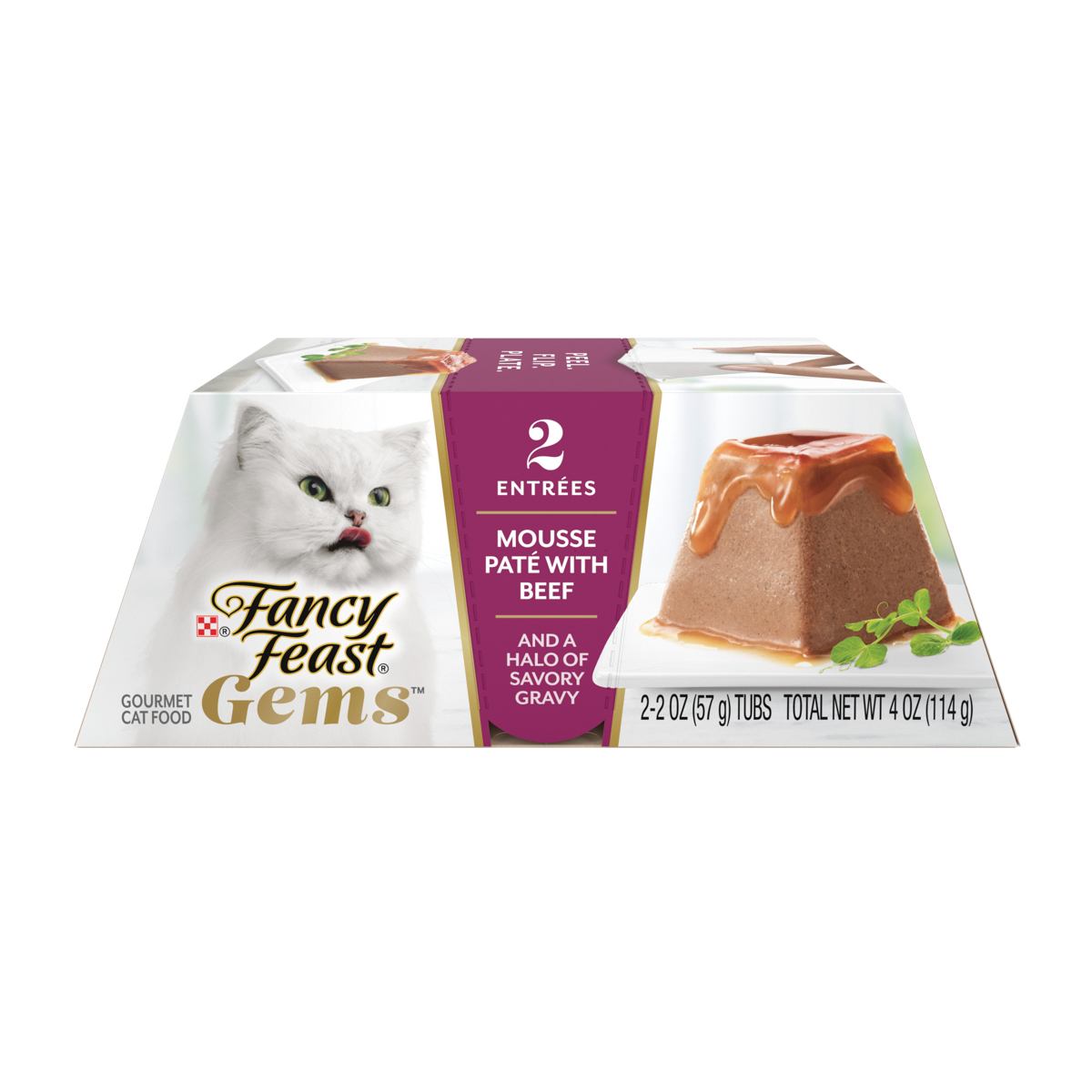 Dual pack of Gems Mousse Pate with beef