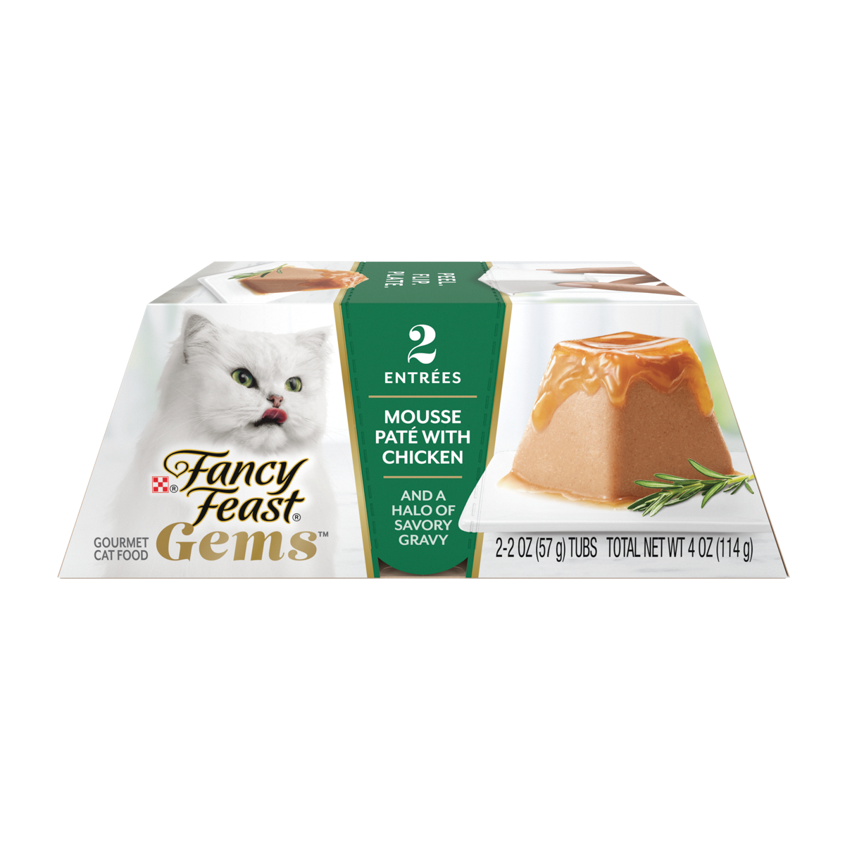 Dual pack of Gems Mousse Pate with chicken