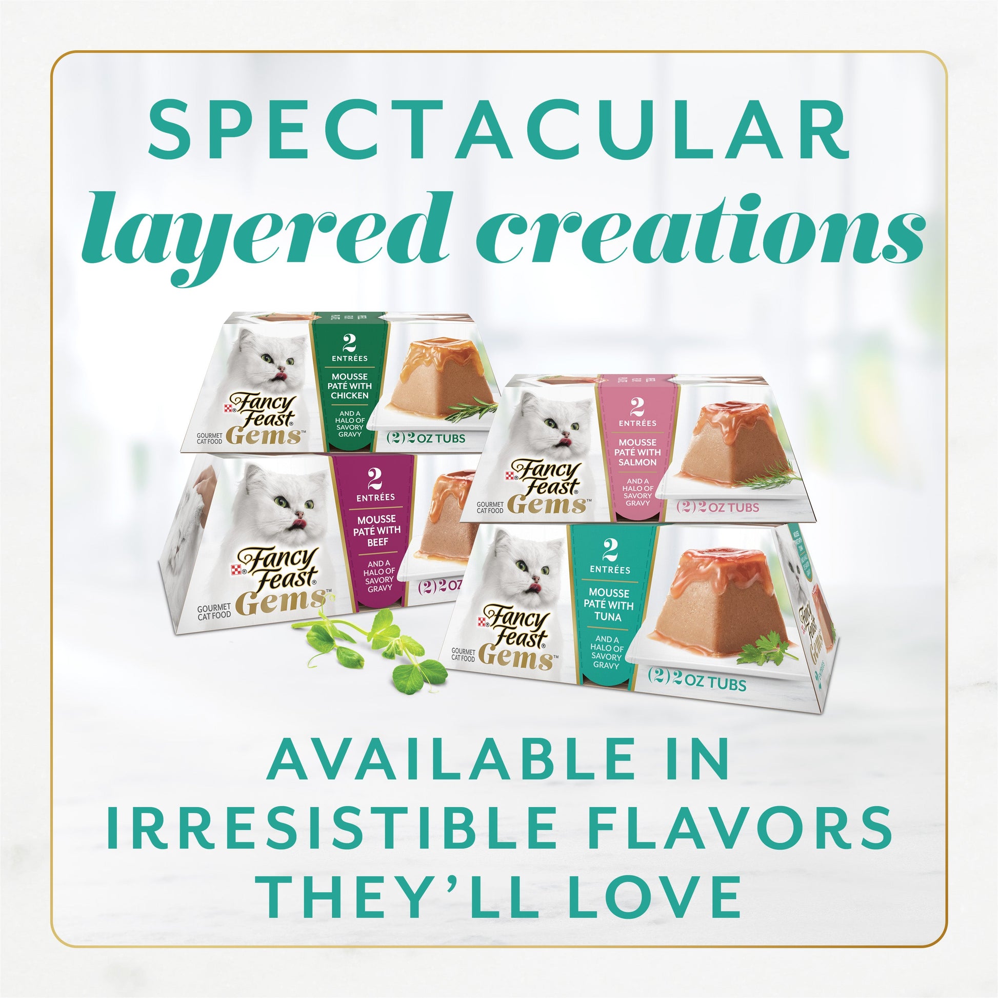 Spectacular layered creations, available in irresistible flavors they'll love