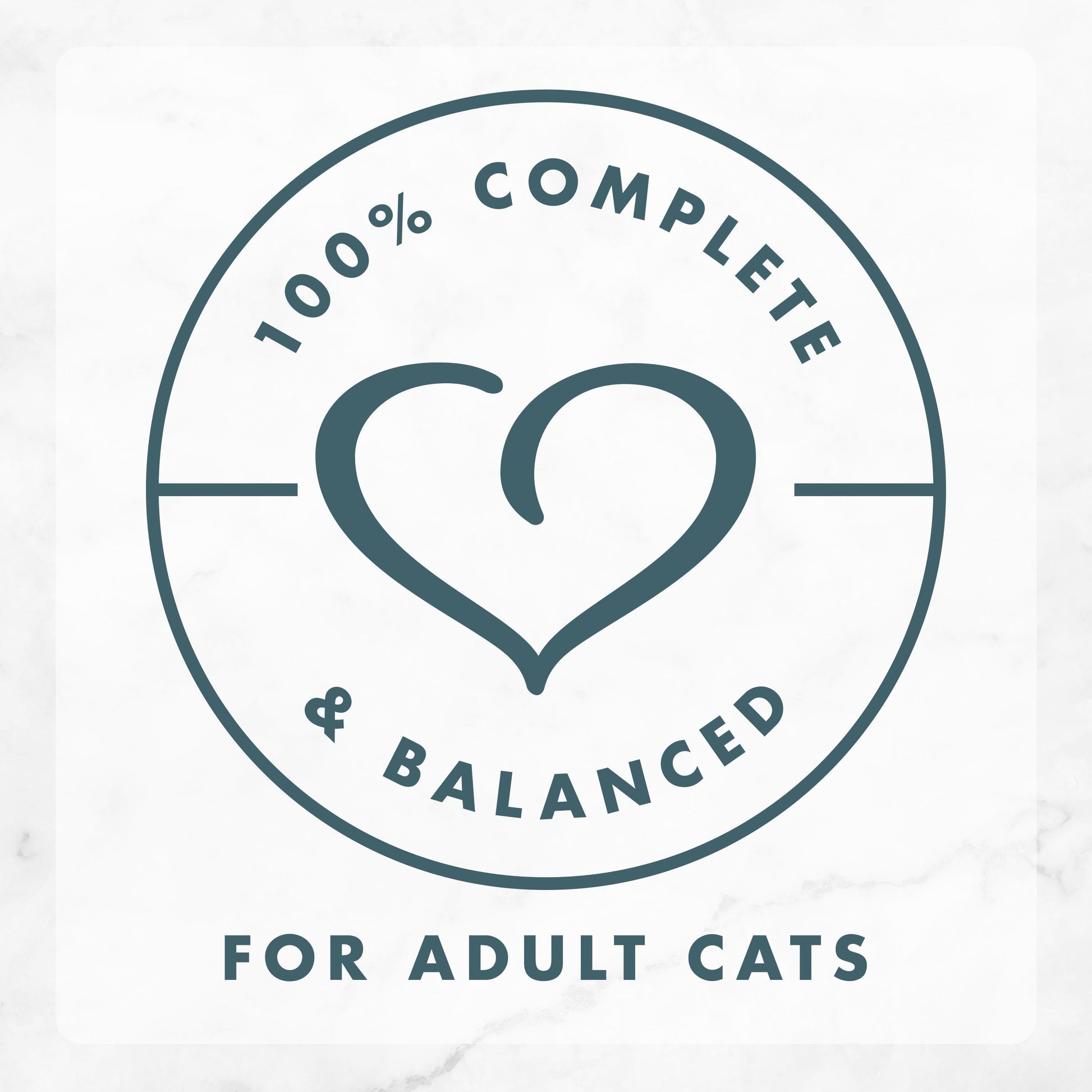 100% Complete and Balanced for adult cats